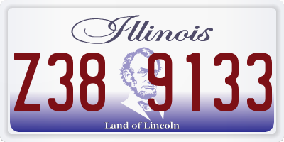 IL license plate Z389133