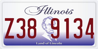 IL license plate Z389134