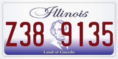 IL license plate Z389135