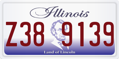 IL license plate Z389139