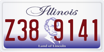 IL license plate Z389141
