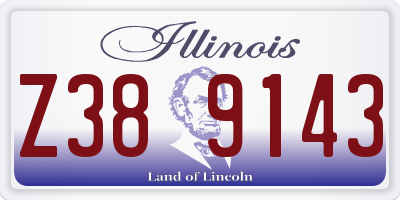 IL license plate Z389143