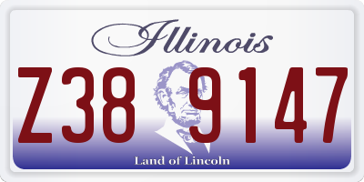 IL license plate Z389147