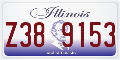 IL license plate Z389153