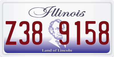 IL license plate Z389158