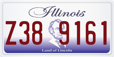 IL license plate Z389161