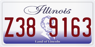 IL license plate Z389163