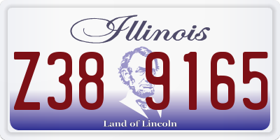 IL license plate Z389165