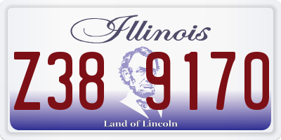 IL license plate Z389170