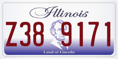IL license plate Z389171