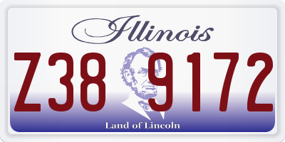 IL license plate Z389172