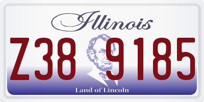 IL license plate Z389185