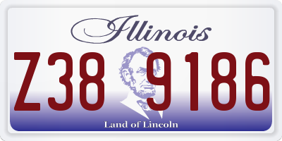 IL license plate Z389186
