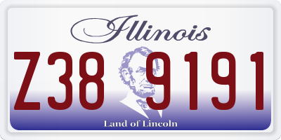 IL license plate Z389191