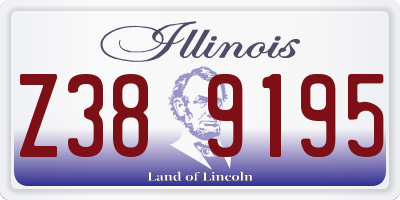 IL license plate Z389195
