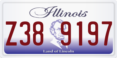 IL license plate Z389197
