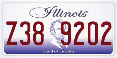 IL license plate Z389202