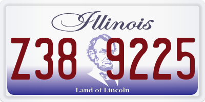 IL license plate Z389225