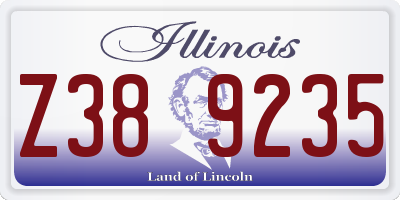 IL license plate Z389235