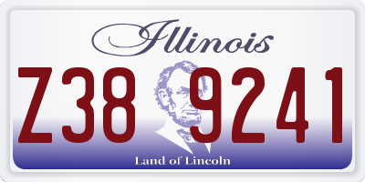 IL license plate Z389241