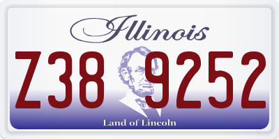 IL license plate Z389252