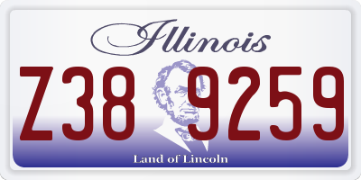 IL license plate Z389259