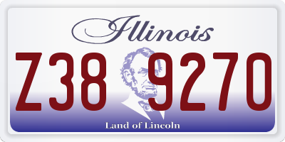 IL license plate Z389270