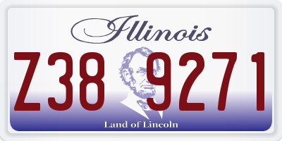 IL license plate Z389271