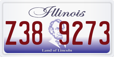 IL license plate Z389273