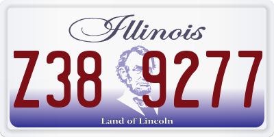 IL license plate Z389277