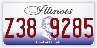IL license plate Z389285