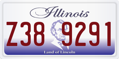IL license plate Z389291
