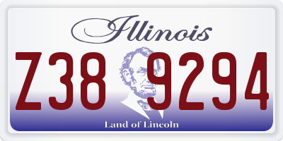 IL license plate Z389294