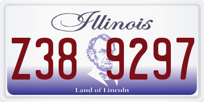 IL license plate Z389297