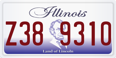 IL license plate Z389310