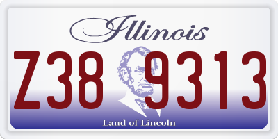 IL license plate Z389313