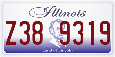 IL license plate Z389319