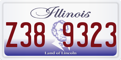 IL license plate Z389323