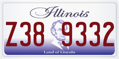 IL license plate Z389332