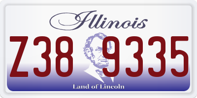 IL license plate Z389335