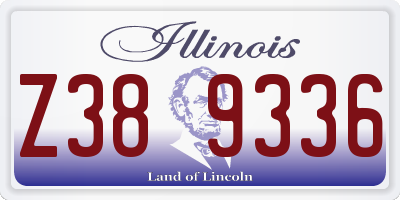 IL license plate Z389336
