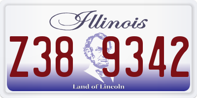 IL license plate Z389342