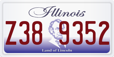 IL license plate Z389352