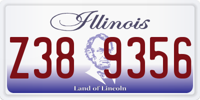 IL license plate Z389356