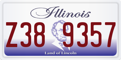 IL license plate Z389357
