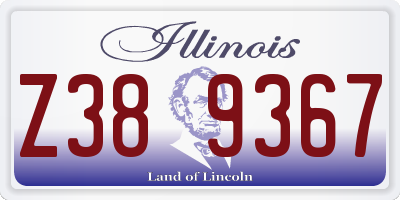 IL license plate Z389367
