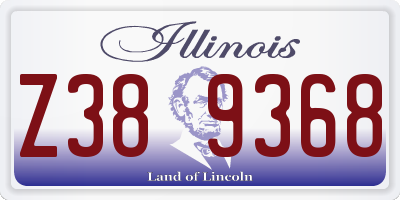IL license plate Z389368