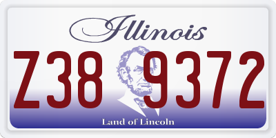 IL license plate Z389372