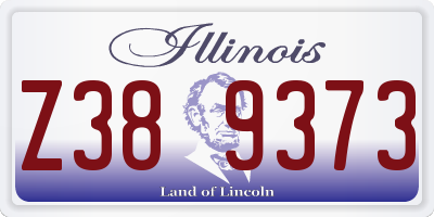 IL license plate Z389373