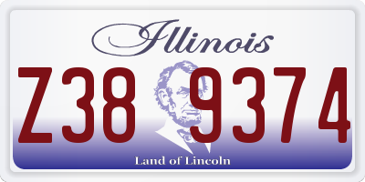 IL license plate Z389374